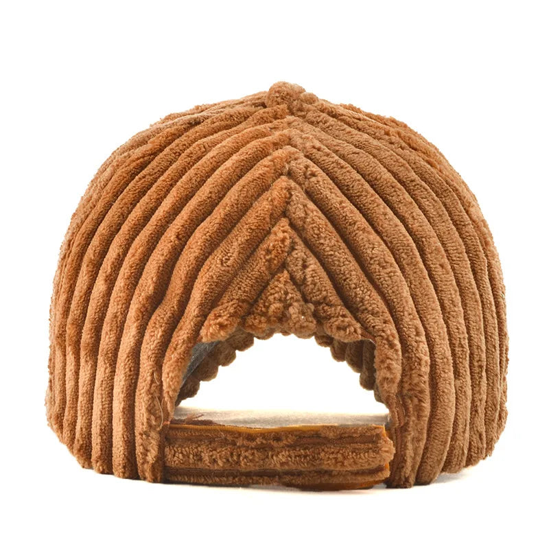 Autumn Winter Baseball Cap Women Corduroy Winter Hats for Women Snapback Hat Female Hip Hop Cap Gorras Bone Casquette Gorro