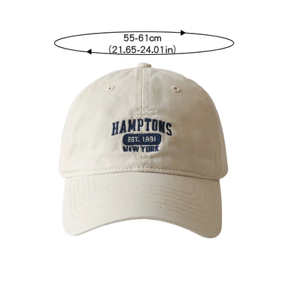 Letter Embroidery Women Baseball Hat Solid Color Fashion Casual Peaked Cap Cotton Snapback Hats Sun Visors Girl Bonnet Casquette