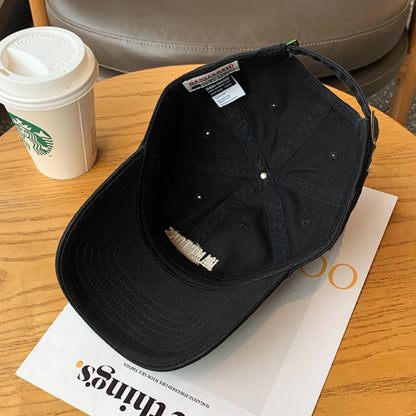 Letter Embroidery Women Baseball Hat Solid Color Fashion Casual Peaked Cap Cotton Snapback Hats Sun Visors Girl Bonnet Casquette