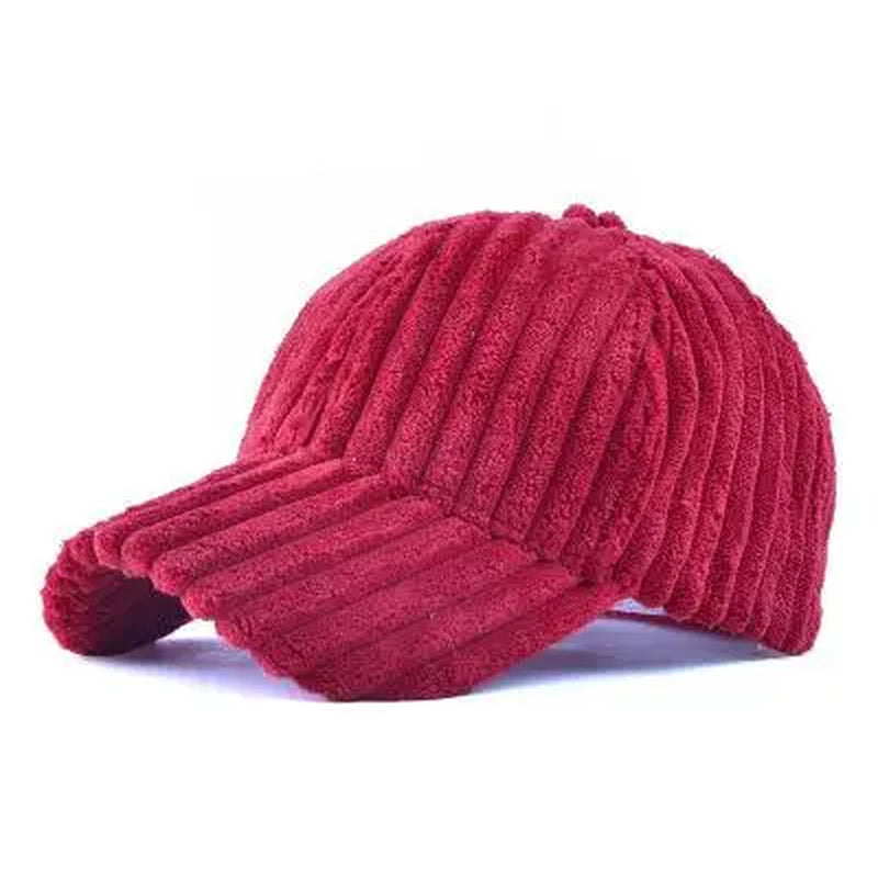 Autumn Winter Baseball Cap Women Corduroy Winter Hats for Women Snapback Hat Female Hip Hop Cap Gorras Bone Casquette Gorro