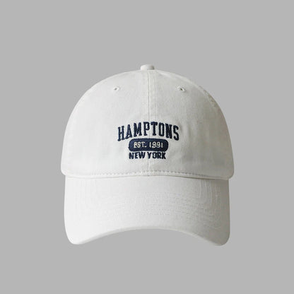 Letter Embroidery Women Baseball Hat Solid Color Fashion Casual Peaked Cap Cotton Snapback Hats Sun Visors Girl Bonnet Casquette