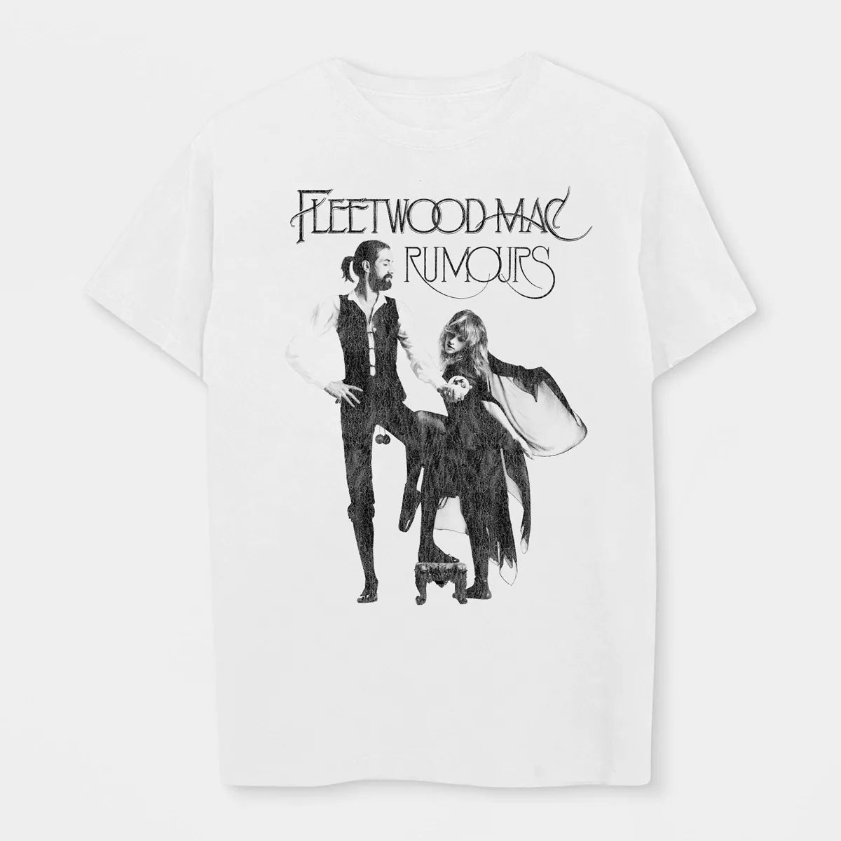 Men'S Fleetwood Mac Short Sleeve Graphic T-Shirt - White