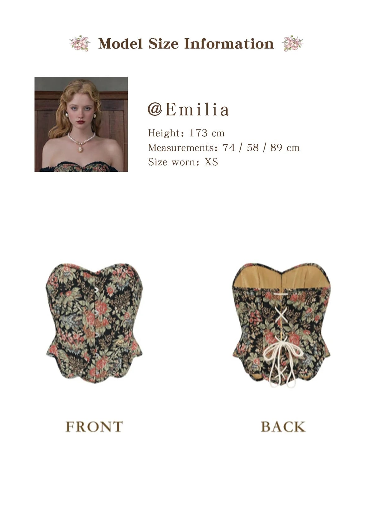 Flower & Mirror Corset