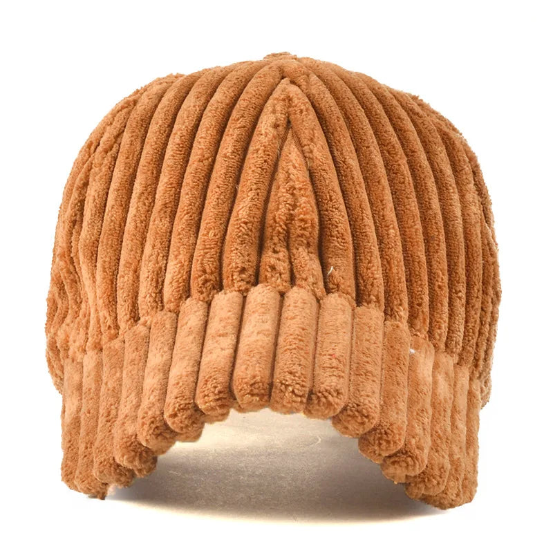 Autumn Winter Baseball Cap Women Corduroy Winter Hats for Women Snapback Hat Female Hip Hop Cap Gorras Bone Casquette Gorro