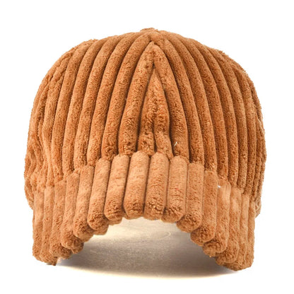 Autumn Winter Baseball Cap Women Corduroy Winter Hats for Women Snapback Hat Female Hip Hop Cap Gorras Bone Casquette Gorro