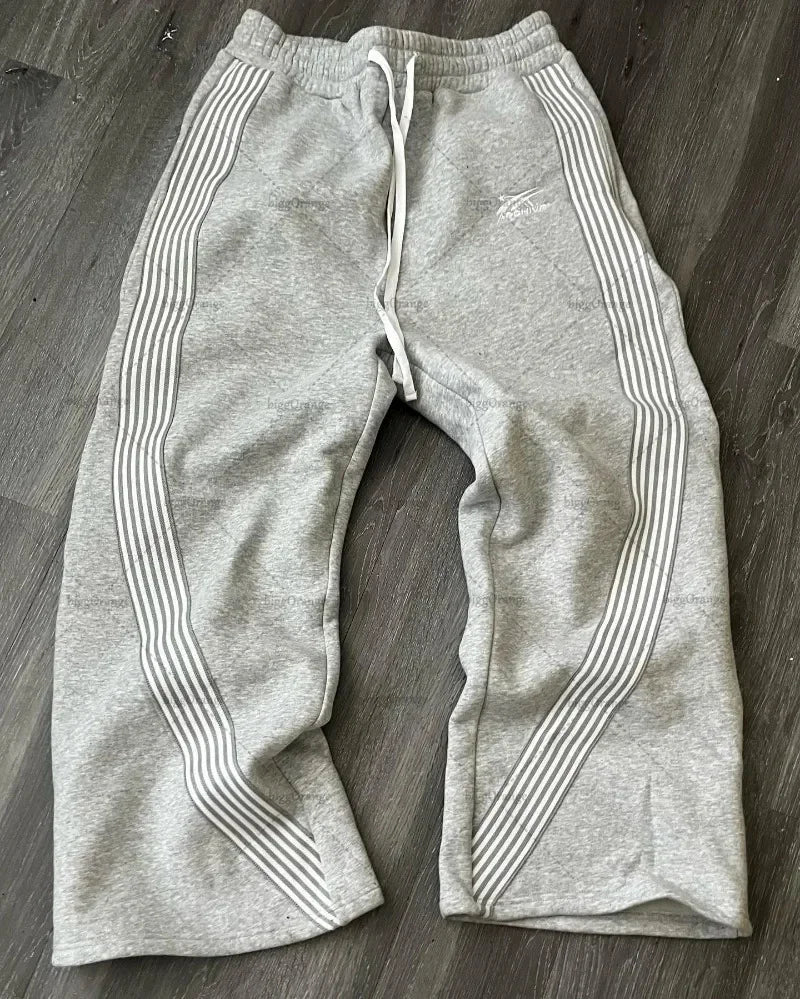Y2K Retro Camouflage Casual Loose Fitting Men Pants, Gothic Harajuku Men and Women High-Quality Jogging Drawstring Sports Pants