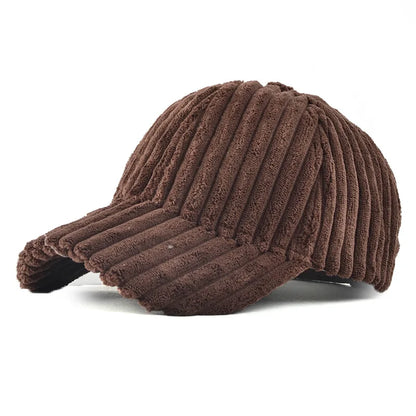 Autumn Winter Baseball Cap Women Corduroy Winter Hats for Women Snapback Hat Female Hip Hop Cap Gorras Bone Casquette Gorro