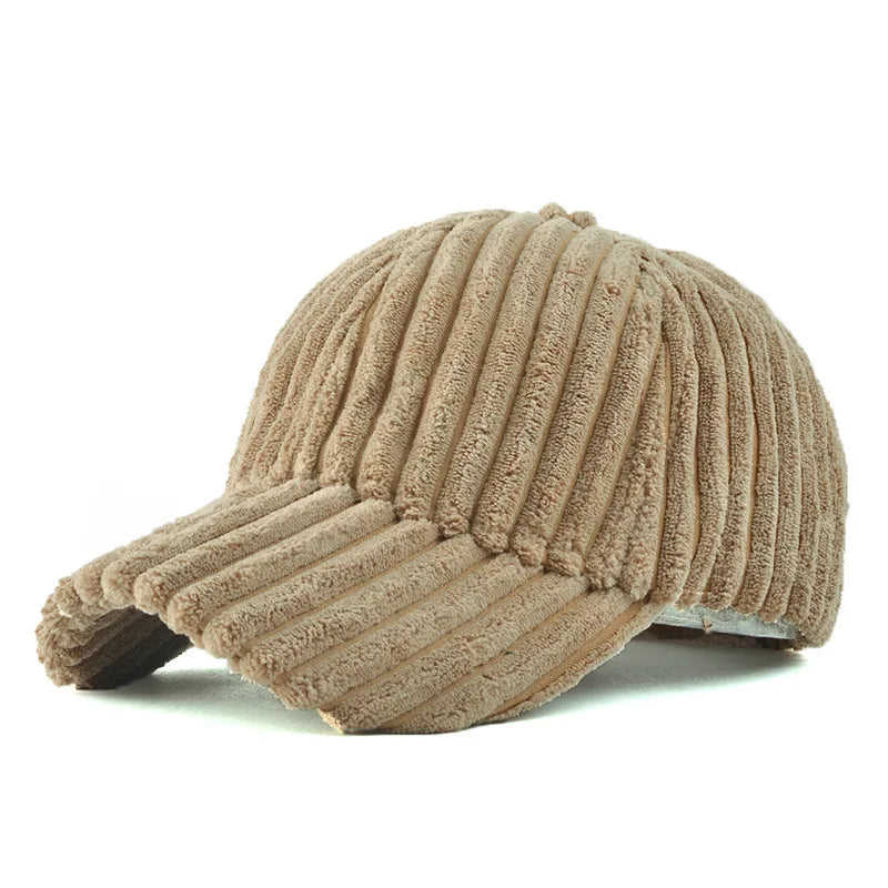 Autumn Winter Baseball Cap Women Corduroy Winter Hats for Women Snapback Hat Female Hip Hop Cap Gorras Bone Casquette Gorro