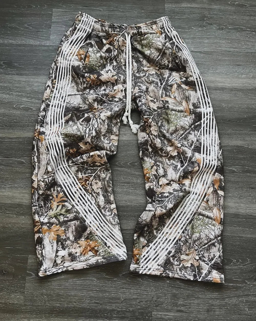 Y2K Retro Camouflage Casual Loose Fitting Men Pants, Gothic Harajuku Men and Women High-Quality Jogging Drawstring Sports Pants