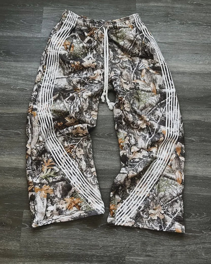 Y2K Retro Camouflage Casual Loose Fitting Men Pants, Gothic Harajuku Men and Women High-Quality Jogging Drawstring Sports Pants